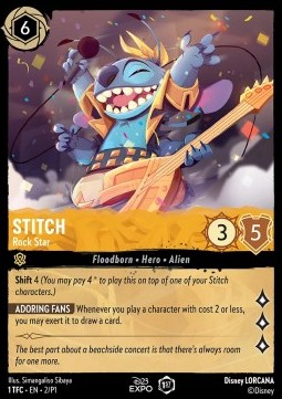 Lorcana Disney TCG Iconic Stitch card