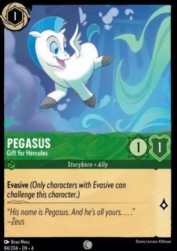 Lorcana Disney TCG Iconic Pegasus card