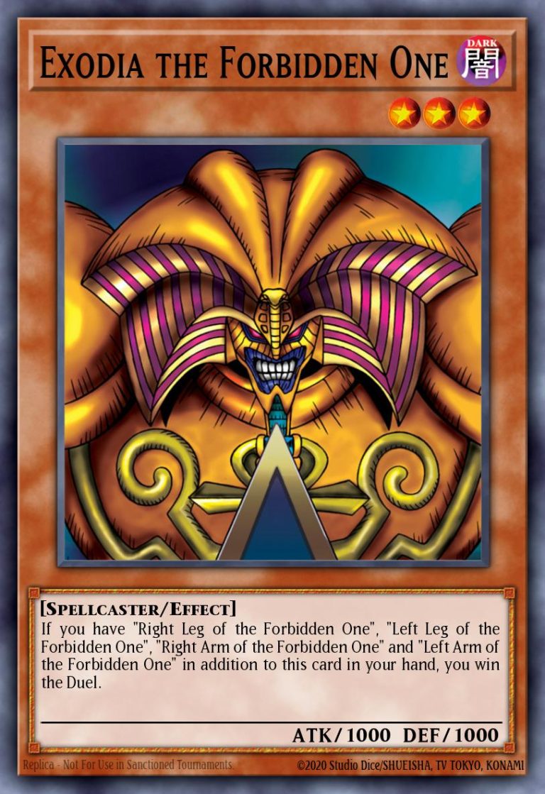 Exodia The Forbiden One Yu-Gi-Oh Card