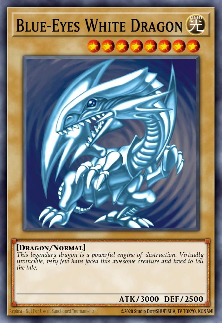 Blue Eyes White Dragon Card Yu-Gi-Oh