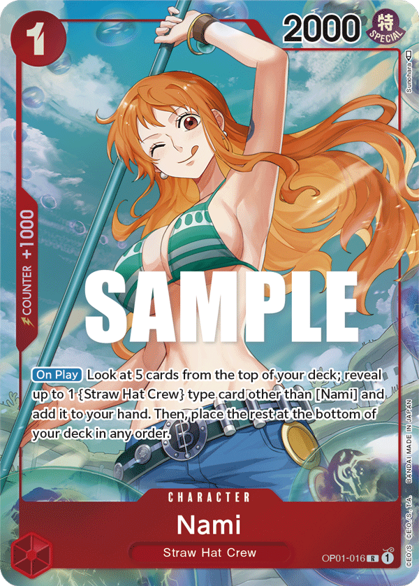 Nami Card Parallel One Piece