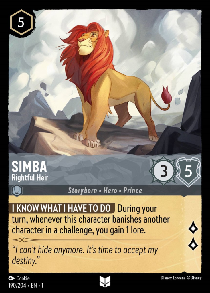 Simba - Rightful Heir TFC-190 | Uncommon